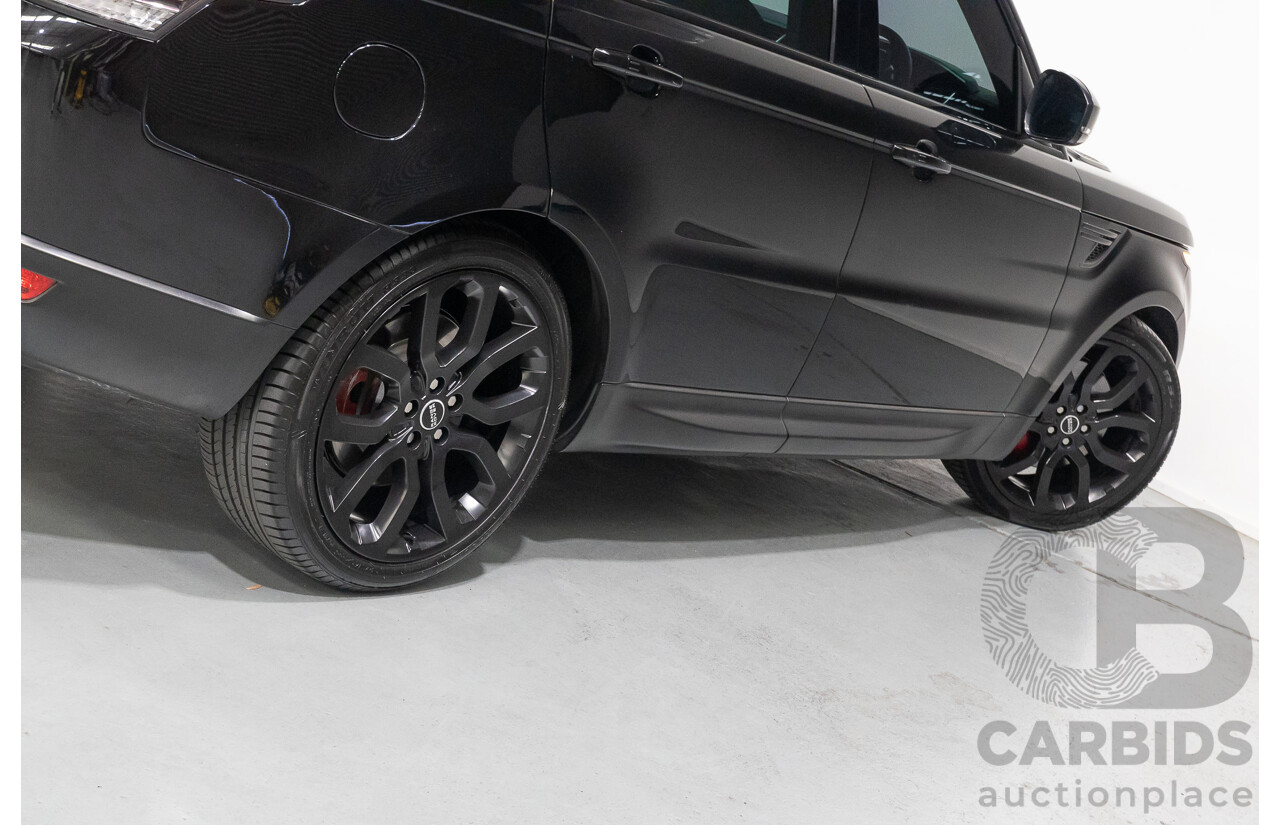 06/2014 Land Rover Range Rover Sport 5.0 HSE Dynamic LW 4d Wagon Santorini Black Metallic Supercharged V8 5.0L