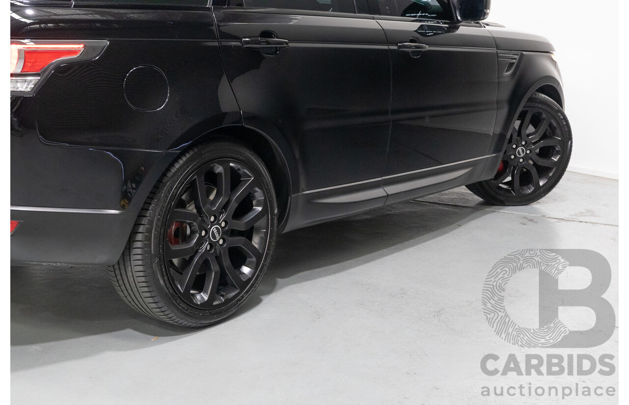 06/2014 Land Rover Range Rover Sport 5.0 HSE Dynamic LW 4d Wagon Santorini Black Metallic Supercharged V8 5.0L