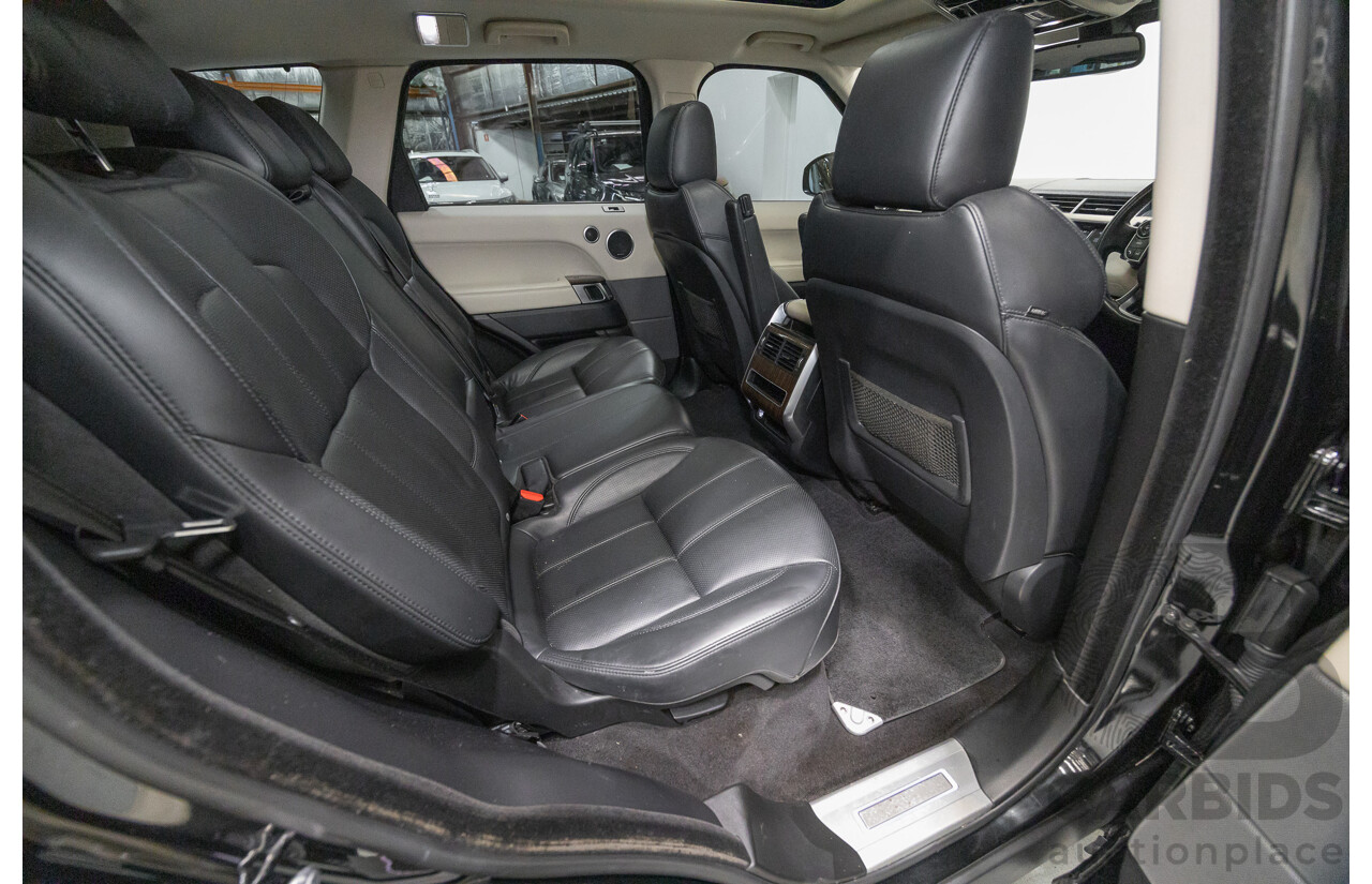 06/2014 Land Rover Range Rover Sport 5.0 HSE Dynamic LW 4d Wagon Santorini Black Metallic Supercharged V8 5.0L