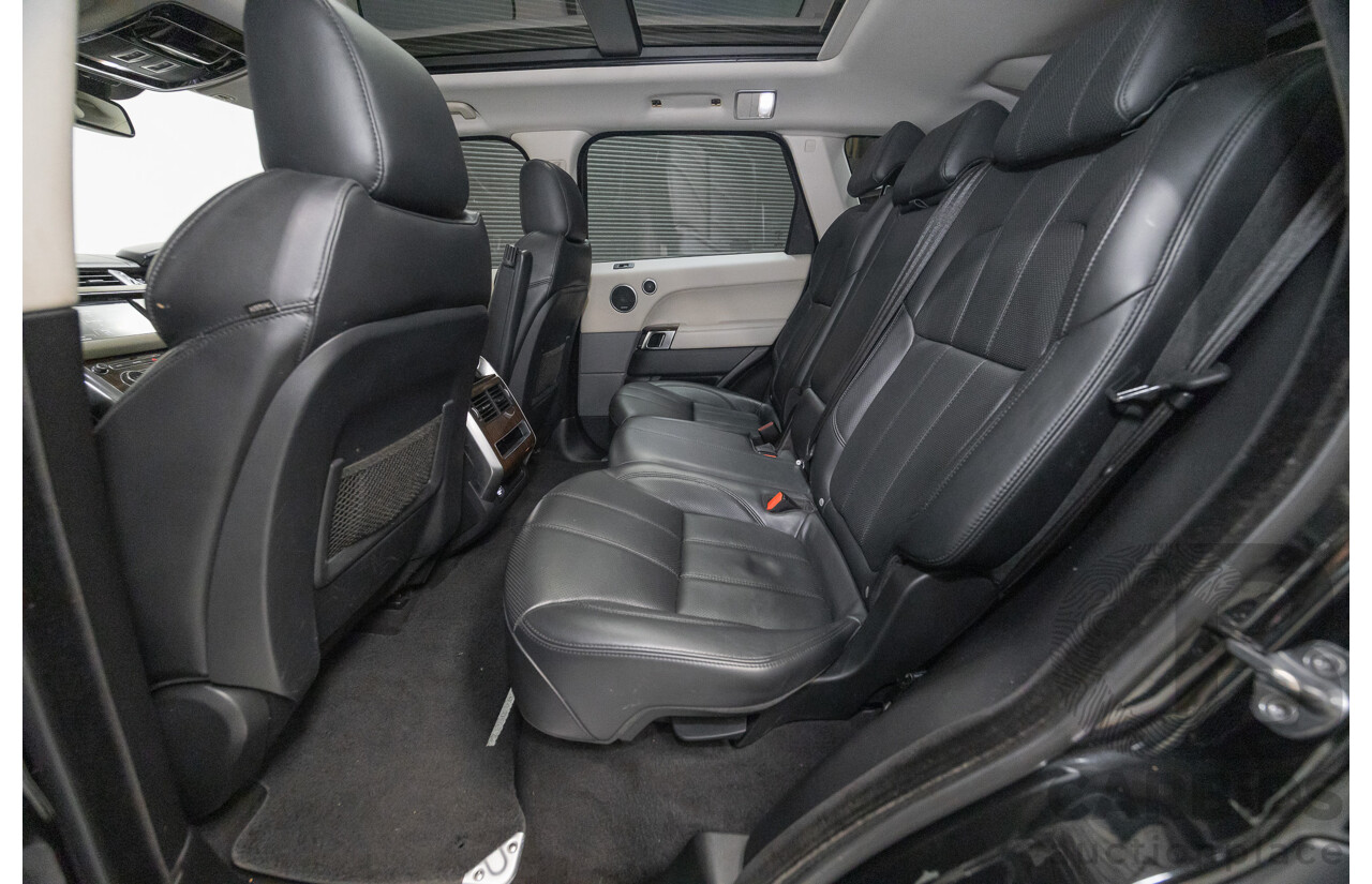 06/2014 Land Rover Range Rover Sport 5.0 HSE Dynamic LW 4d Wagon Santorini Black Metallic Supercharged V8 5.0L