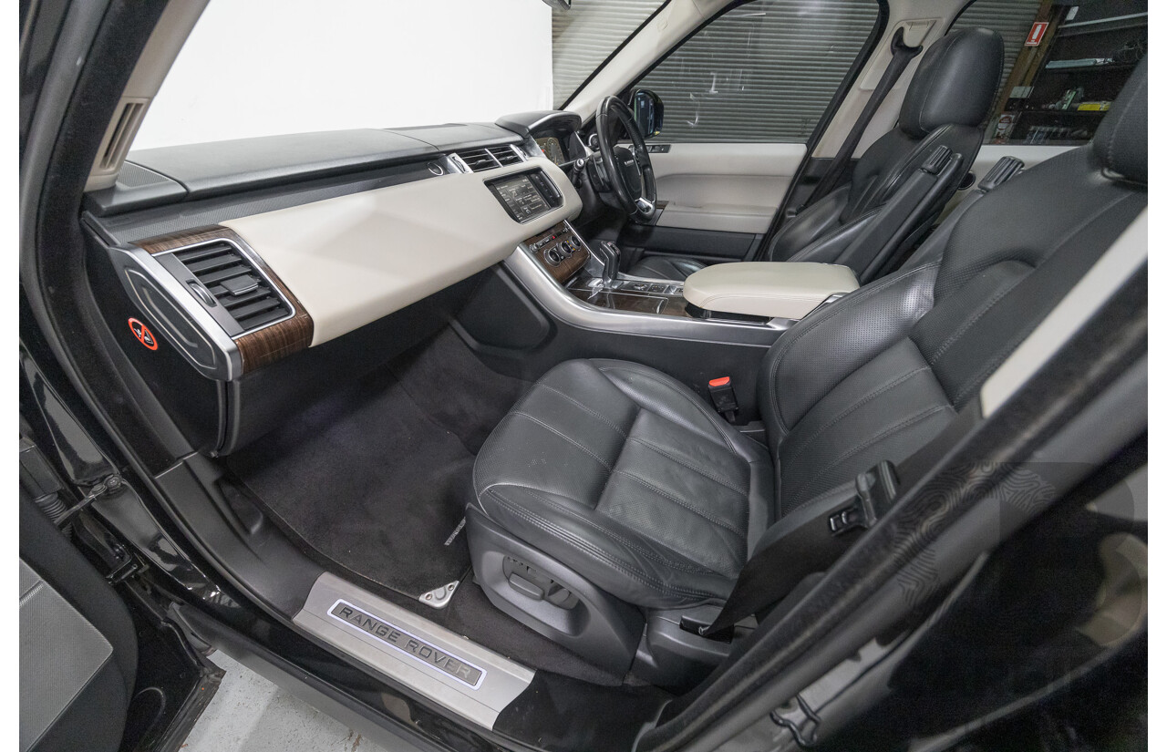 06/2014 Land Rover Range Rover Sport 5.0 HSE Dynamic LW 4d Wagon Santorini Black Metallic Supercharged V8 5.0L