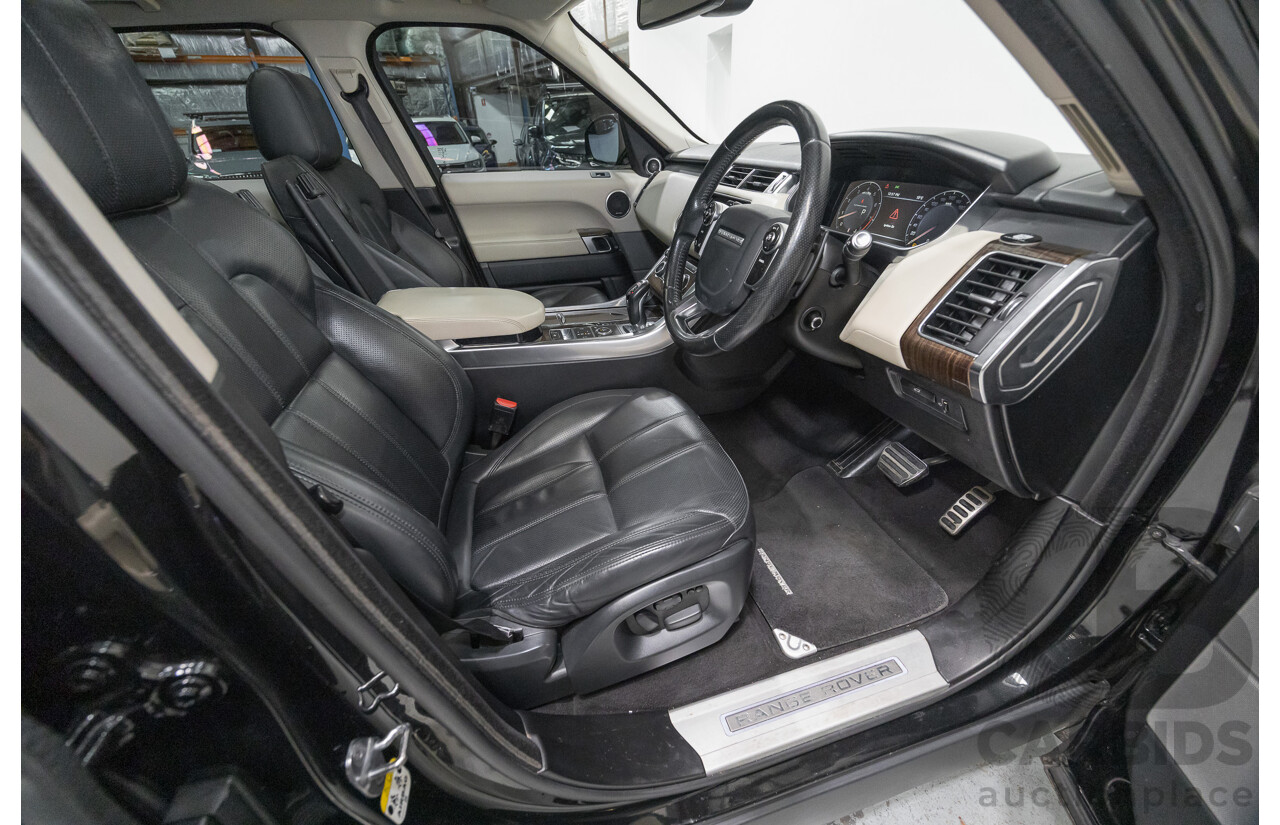 06/2014 Land Rover Range Rover Sport 5.0 HSE Dynamic LW 4d Wagon Santorini Black Metallic Supercharged V8 5.0L