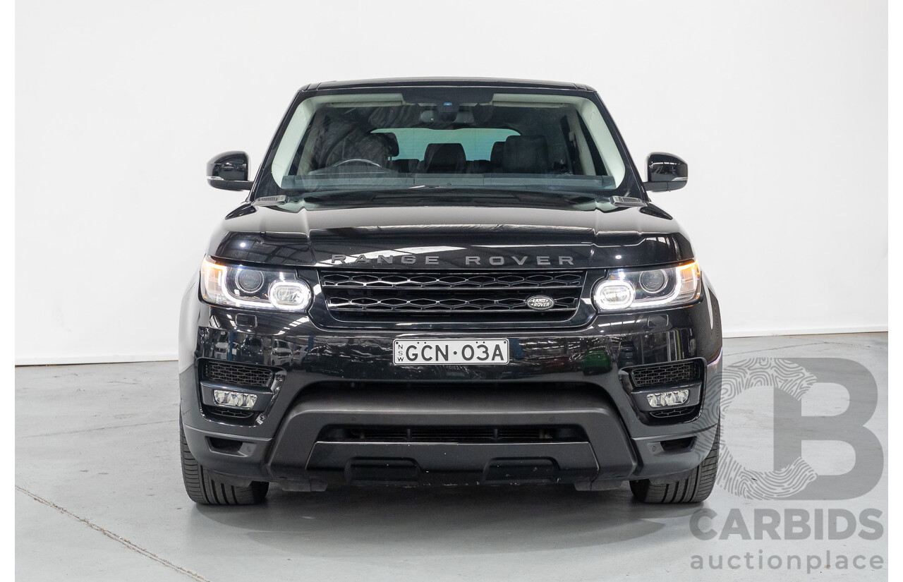 06/2014 Land Rover Range Rover Sport 5.0 HSE Dynamic LW 4d Wagon Santorini Black Metallic Supercharged V8 5.0L