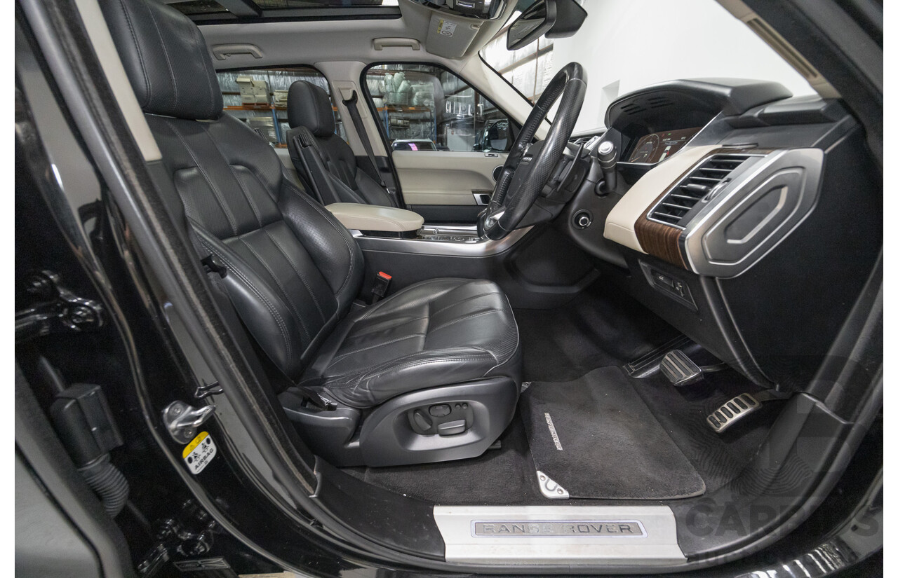 06/2014 Land Rover Range Rover Sport 5.0 HSE Dynamic LW 4d Wagon Santorini Black Metallic Supercharged V8 5.0L