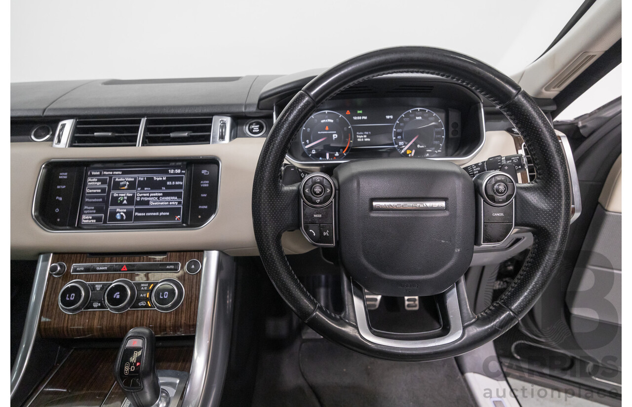 06/2014 Land Rover Range Rover Sport 5.0 HSE Dynamic LW 4d Wagon Santorini Black Metallic Supercharged V8 5.0L