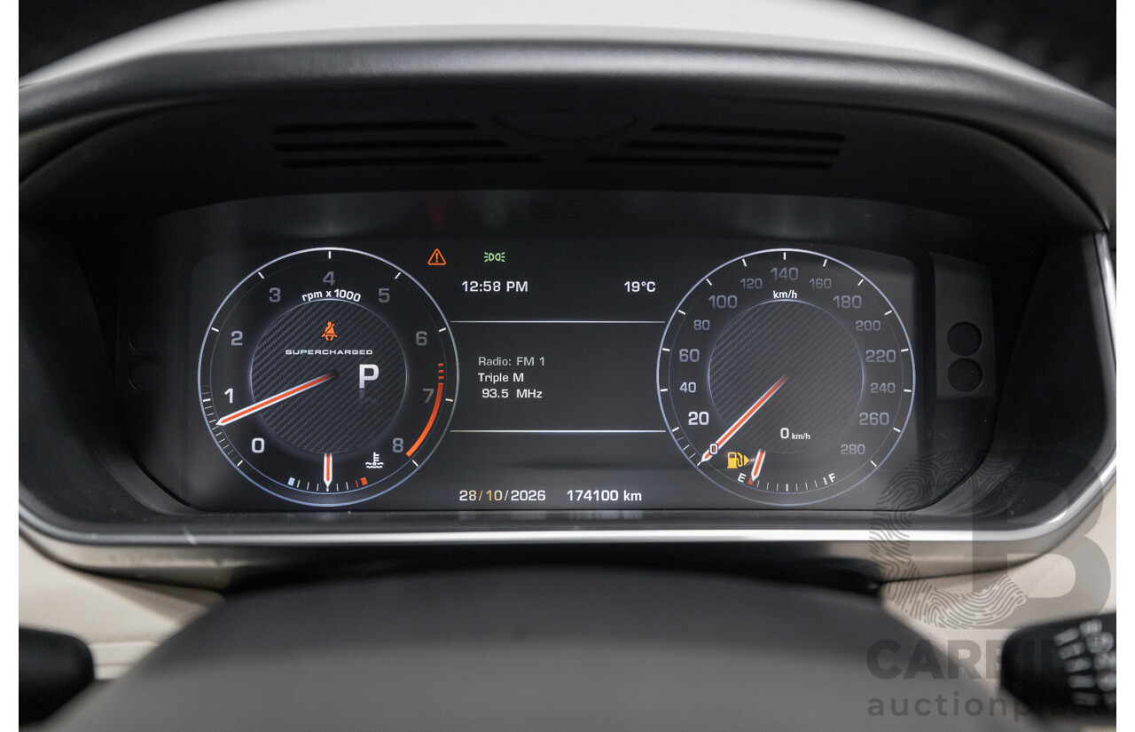 06/2014 Land Rover Range Rover Sport 5.0 HSE Dynamic LW 4d Wagon Santorini Black Metallic Supercharged V8 5.0L