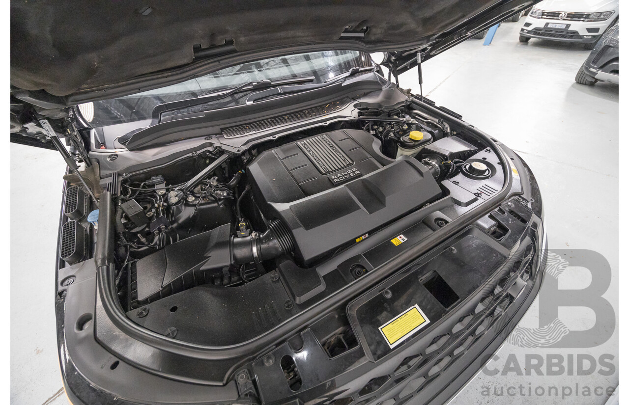 06/2014 Land Rover Range Rover Sport 5.0 HSE Dynamic LW 4d Wagon Santorini Black Metallic Supercharged V8 5.0L
