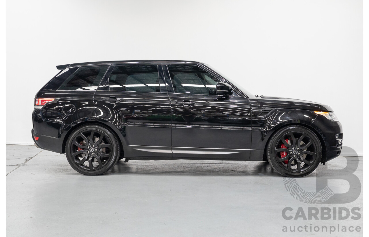 06/2014 Land Rover Range Rover Sport 5.0 HSE Dynamic LW 4d Wagon Santorini Black Metallic Supercharged V8 5.0L