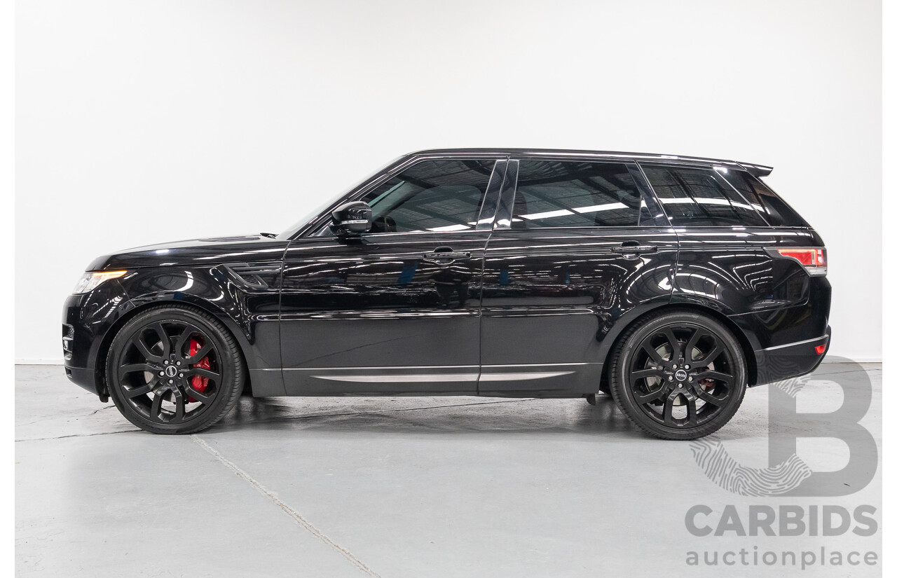 06/2014 Land Rover Range Rover Sport 5.0 HSE Dynamic LW 4d Wagon Santorini Black Metallic Supercharged V8 5.0L