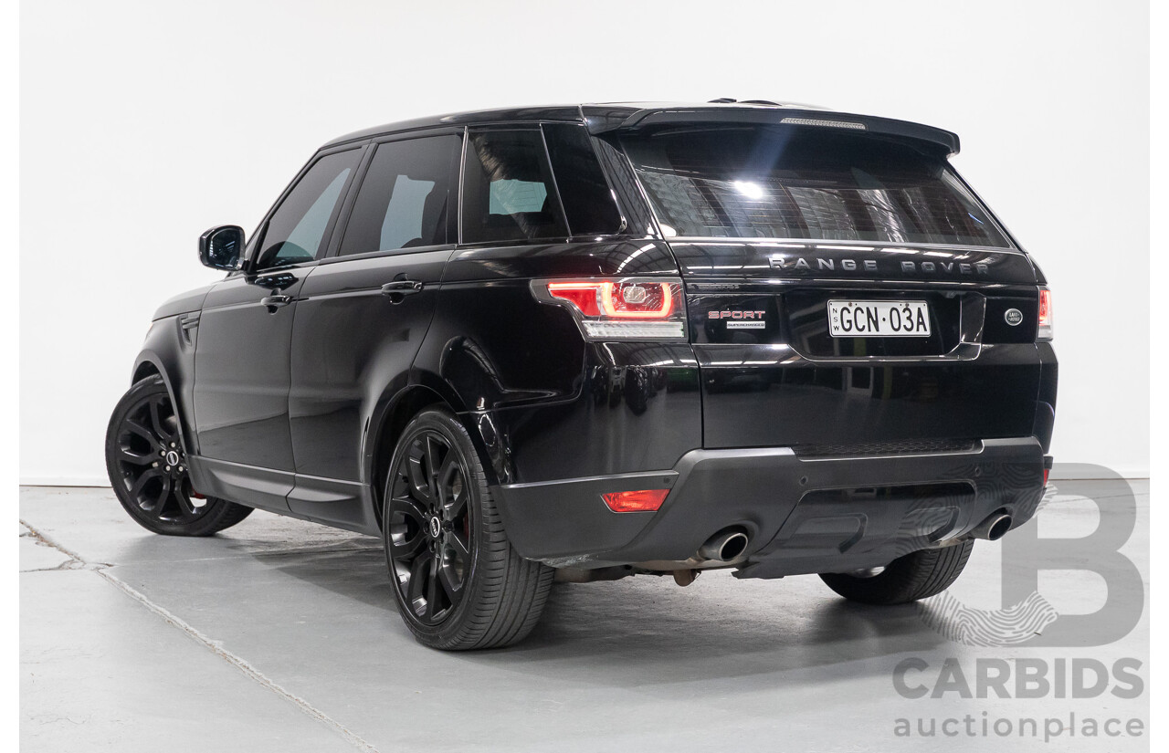 06/2014 Land Rover Range Rover Sport 5.0 HSE Dynamic LW 4d Wagon Santorini Black Metallic Supercharged V8 5.0L