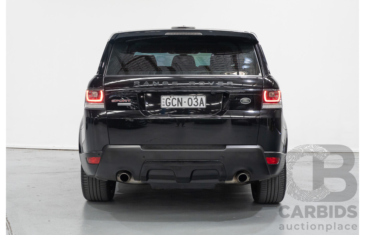 06/2014 Land Rover Range Rover Sport 5.0 HSE Dynamic LW 4d Wagon Santorini Black Metallic Supercharged V8 5.0L