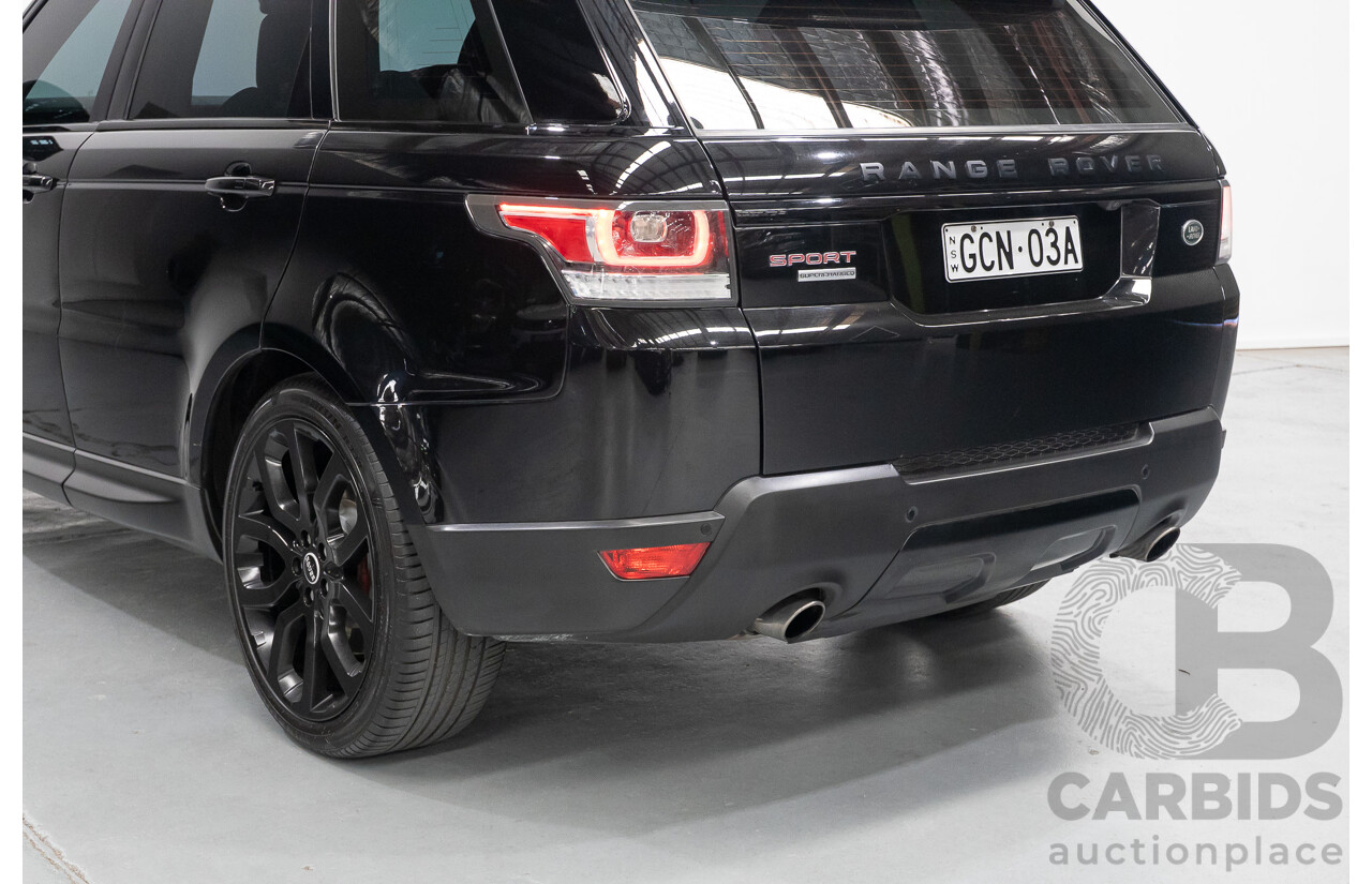 06/2014 Land Rover Range Rover Sport 5.0 HSE Dynamic LW 4d Wagon Santorini Black Metallic Supercharged V8 5.0L