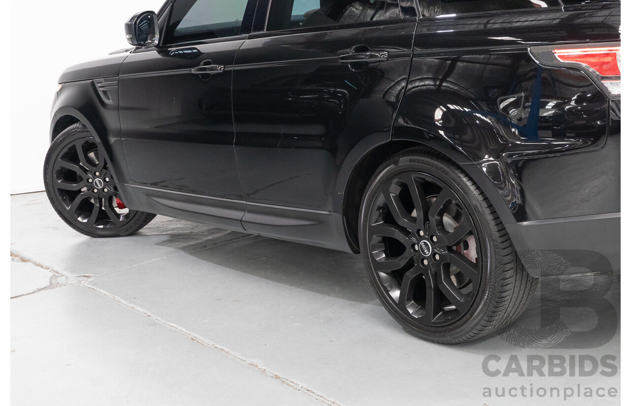 06/2014 Land Rover Range Rover Sport 5.0 HSE Dynamic LW 4d Wagon Santorini Black Metallic Supercharged V8 5.0L