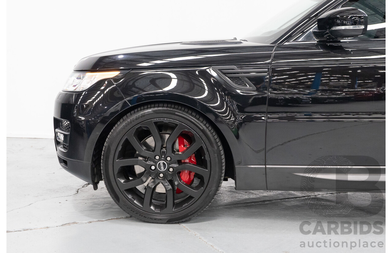 06/2014 Land Rover Range Rover Sport 5.0 HSE Dynamic LW 4d Wagon Santorini Black Metallic Supercharged V8 5.0L