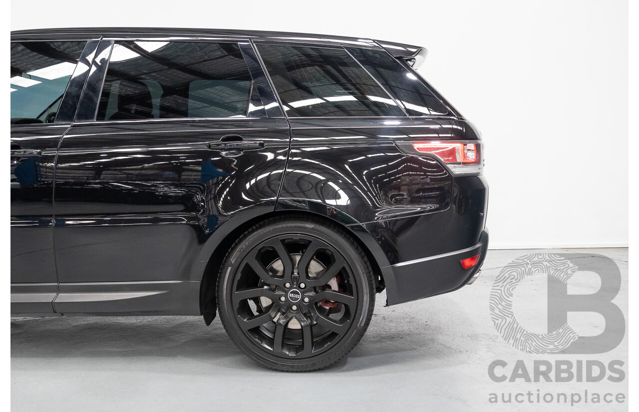 06/2014 Land Rover Range Rover Sport 5.0 HSE Dynamic LW 4d Wagon Santorini Black Metallic Supercharged V8 5.0L