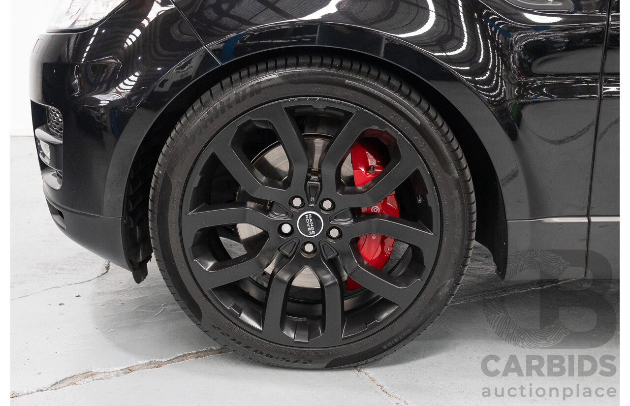 06/2014 Land Rover Range Rover Sport 5.0 HSE Dynamic LW 4d Wagon Santorini Black Metallic Supercharged V8 5.0L