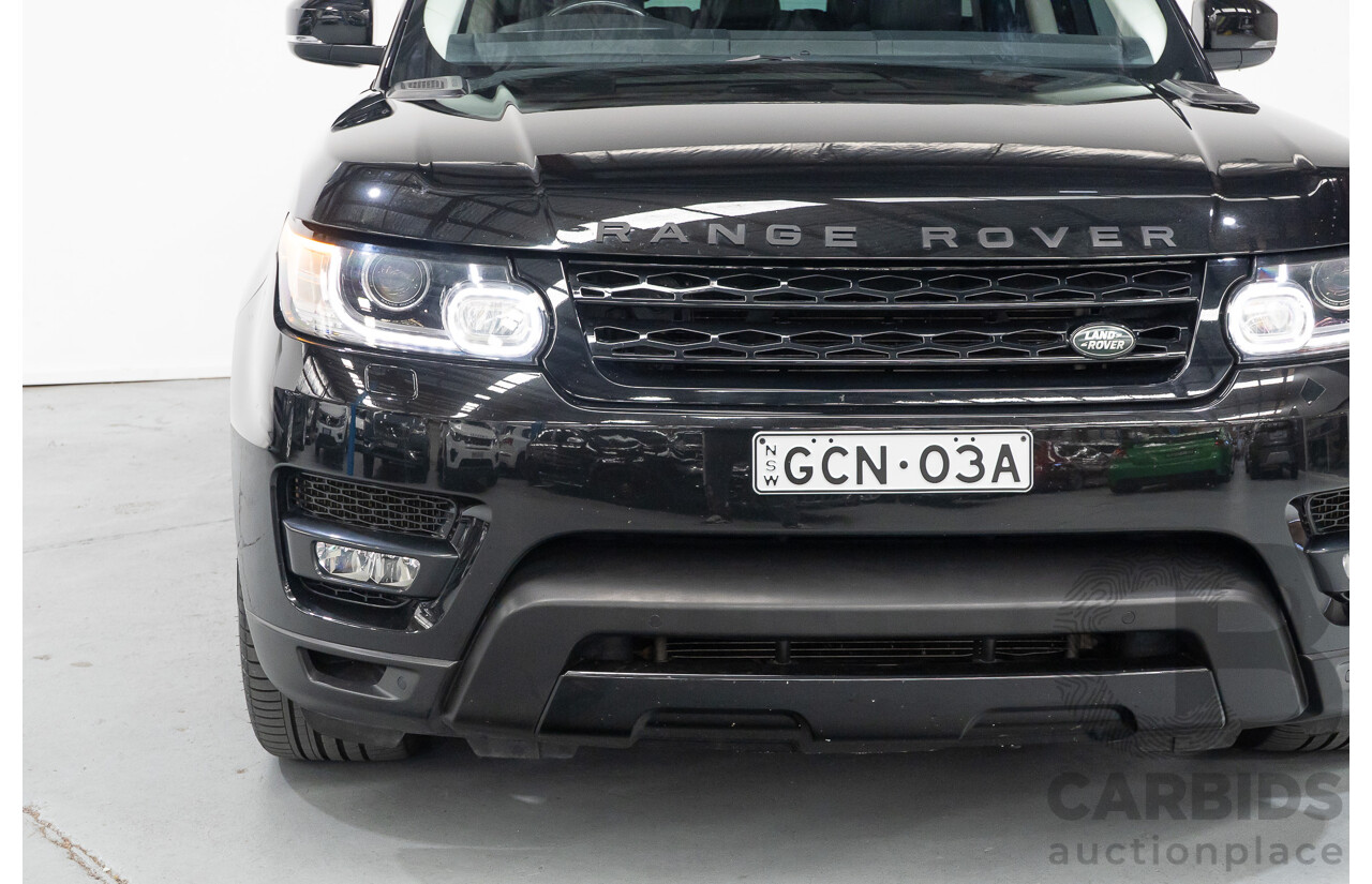 06/2014 Land Rover Range Rover Sport 5.0 HSE Dynamic LW 4d Wagon Santorini Black Metallic Supercharged V8 5.0L