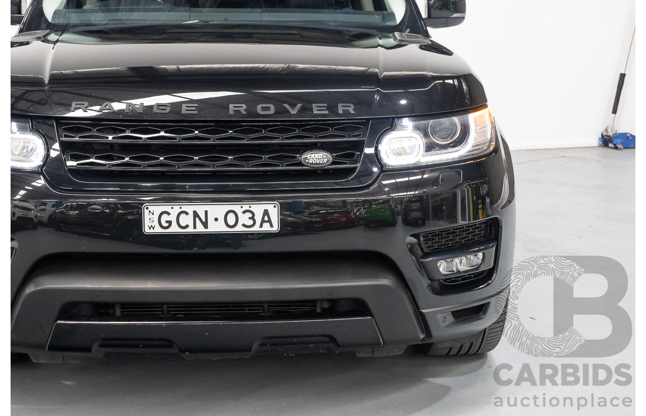 06/2014 Land Rover Range Rover Sport 5.0 HSE Dynamic LW 4d Wagon Santorini Black Metallic Supercharged V8 5.0L