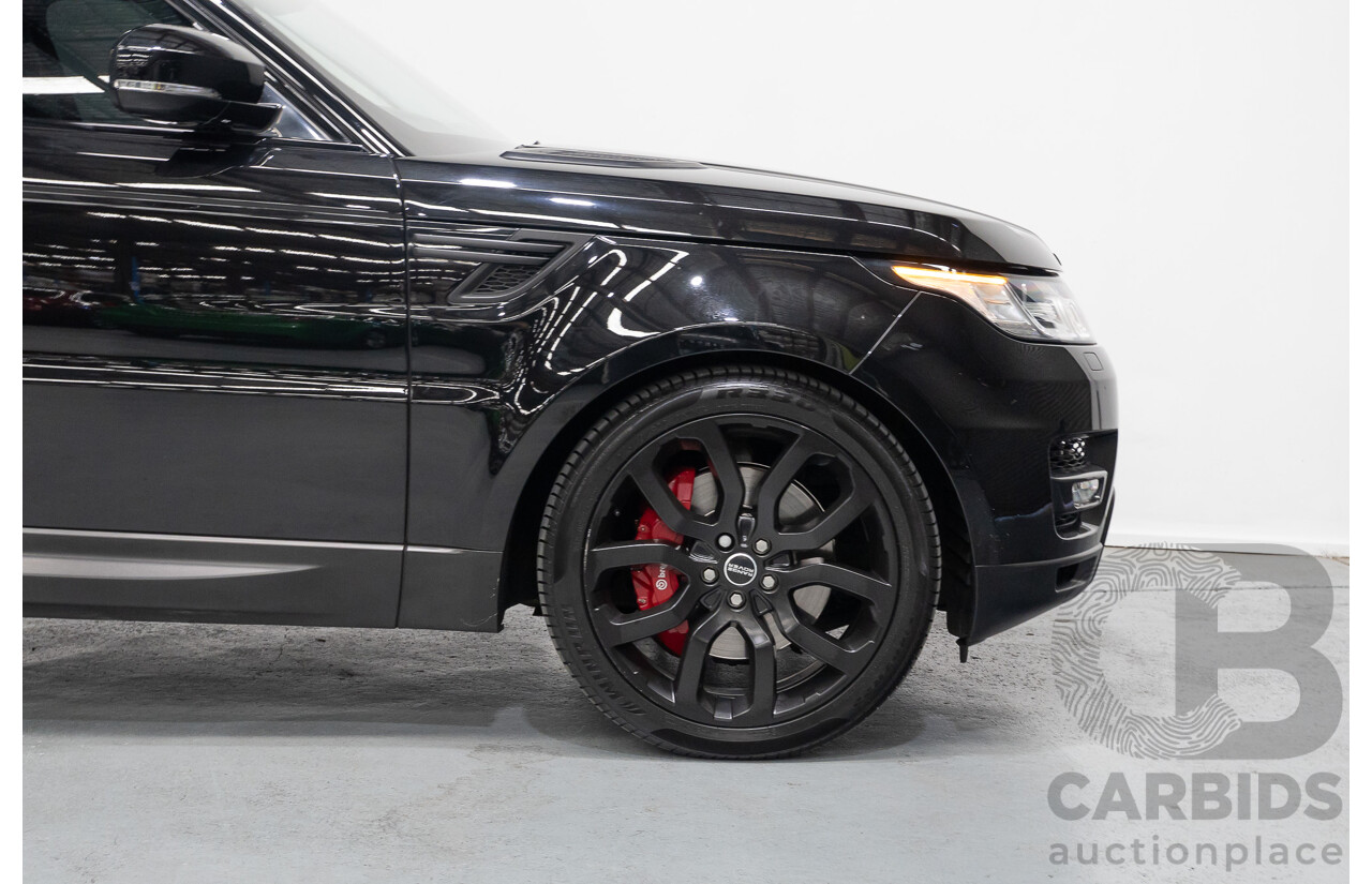 06/2014 Land Rover Range Rover Sport 5.0 HSE Dynamic LW 4d Wagon Santorini Black Metallic Supercharged V8 5.0L