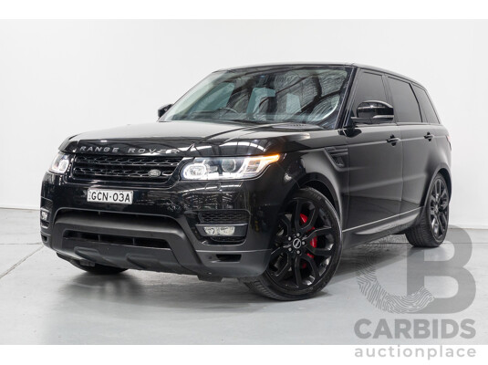 06/2014 Land Rover Range Rover Sport 5.0 HSE Dynamic LW 4d Wagon Santorini Black Metallic Supercharged V8 5.0L