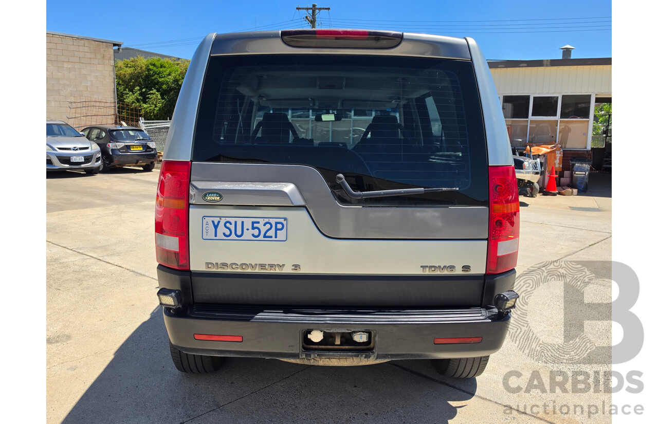 07/2005 Land Rover Discovery 3 S  4d Wagon Silver Turbo Diesel 2.7L