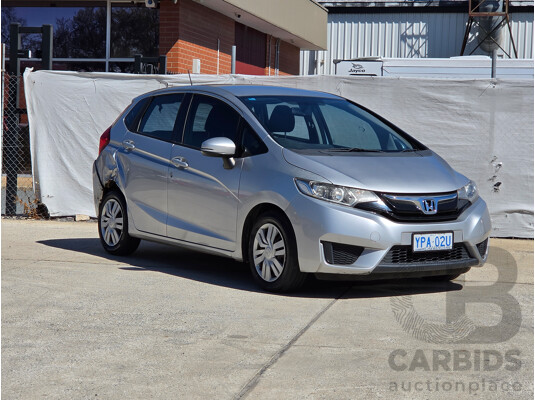 08/2016 Honda Jazz VTi GK MY16 5d Hatchback Silver 1.5L - Damaged WOVR N/A