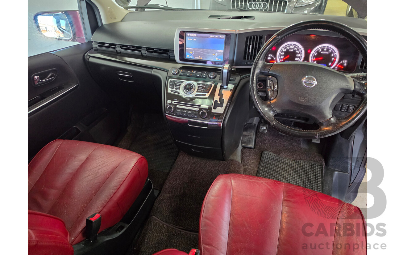 03/2008 Nissan Elgrand Highway Star E51 5 Sp Automatic Purple Metallic V6 3.5L - 04/2015 Import