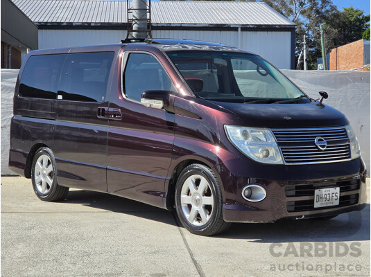 03/2008 Nissan Elgrand Highway Star E51 5 Sp Automatic Purple Metallic V6 3.5L - 04/2015 Import